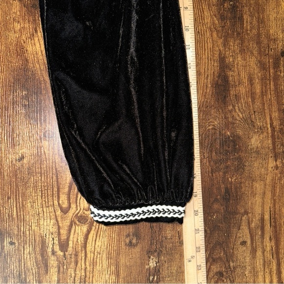 Elodie Embroidered Velvet Rose Draped Open Front Size XL Jacket Boho Y2K Artsy - Picture 11 of 12